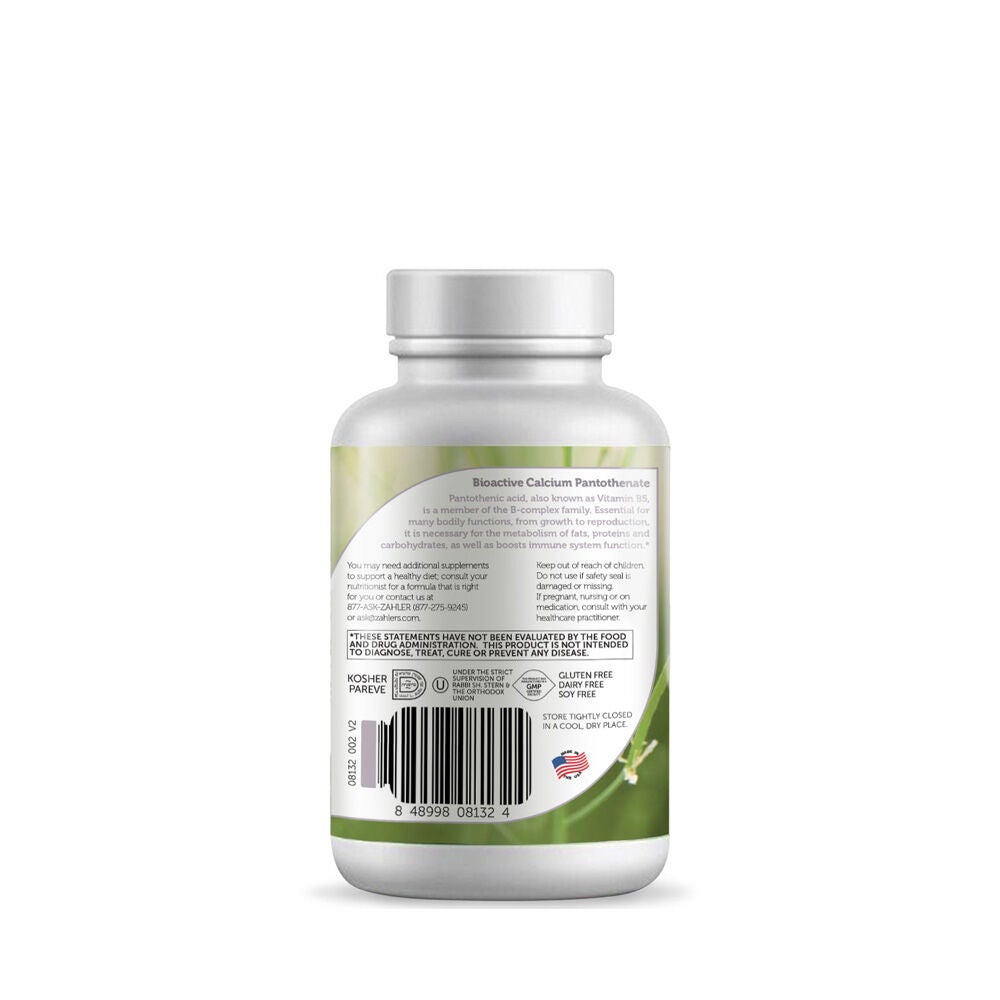 Pantothenic Acid 500 mg - 120 Capsules (120 Servings)